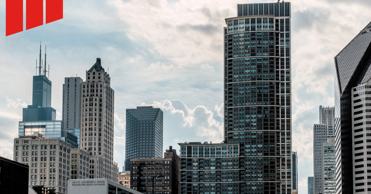 a construction manager reviewing plans using new construction tech