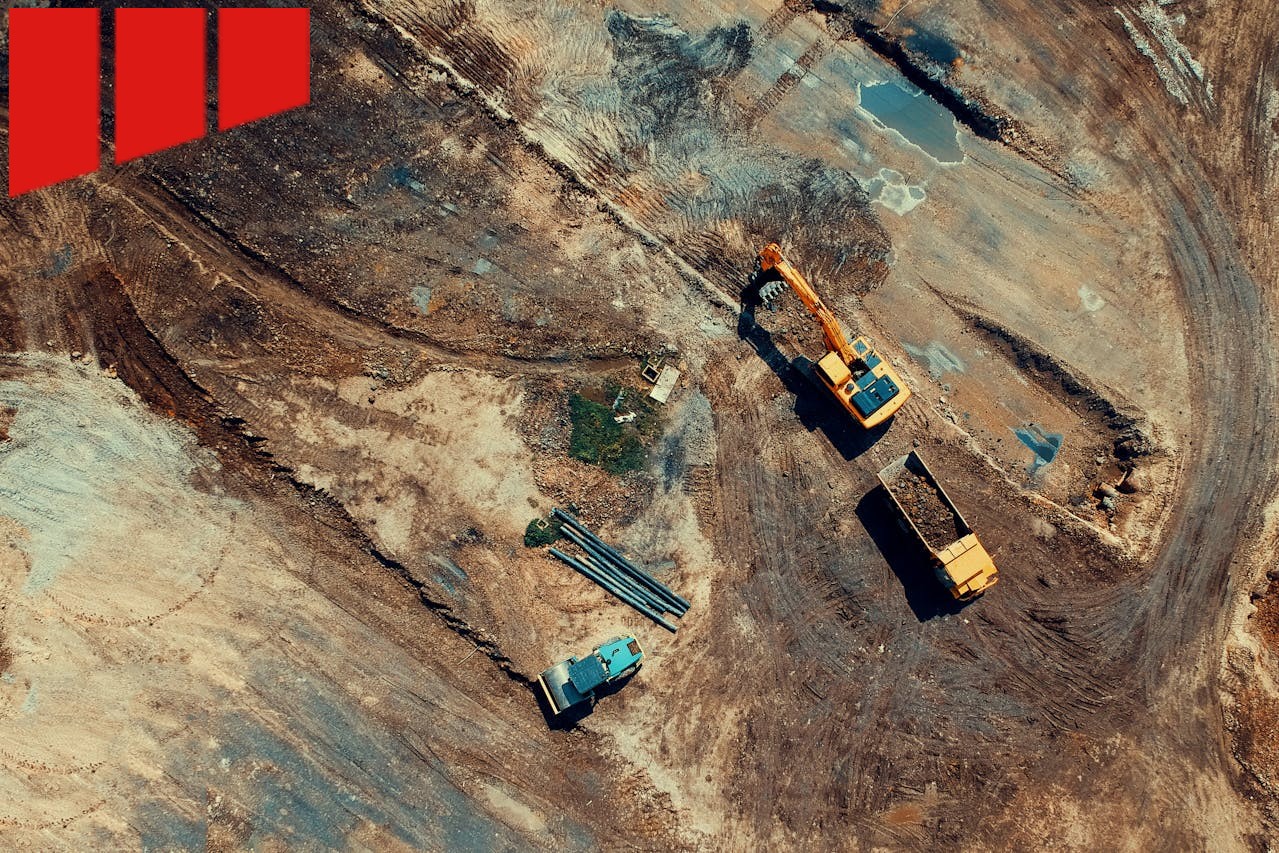 an active construction site