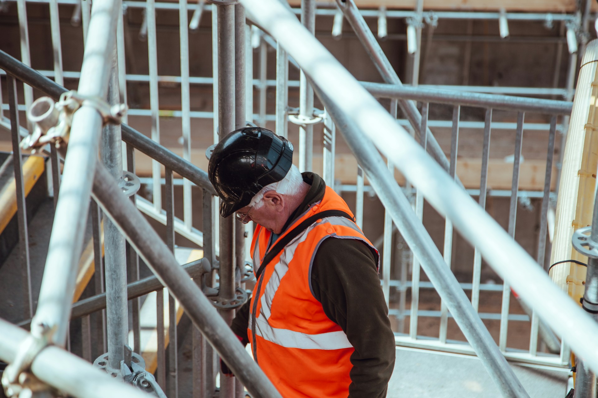 a construction manager conducting a building code compliance check